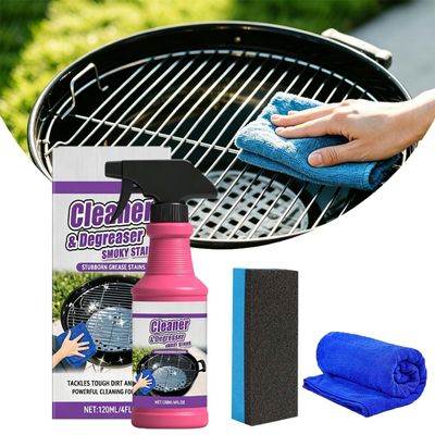 Fast-Acting Heavy-Duty Grill Degreaser Spray, Remove It All Cleaner And Degreaser, BBQ Grill Cleaner for Burnt Food & Grease (A1PC)