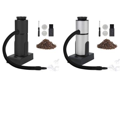 RichVibe Handheld Smoke Infuser BBQ Cocktail Food Drink, Portable Aluminum Alloy with Hose & Wood Chips, Clean Kitchen Bar Outdoor