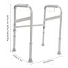 Marhynchus Toilet Safety Rail, Adjustable Safety Handrail Height and Width Adjustable Waterfall Armrests for Toilet Support and Bathroom view 3