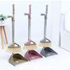 KLJUHGTR Broom and Dustpan Set, Household Kitchen Indoor Floor Cleaning Long Handle Vertical(D) view 4