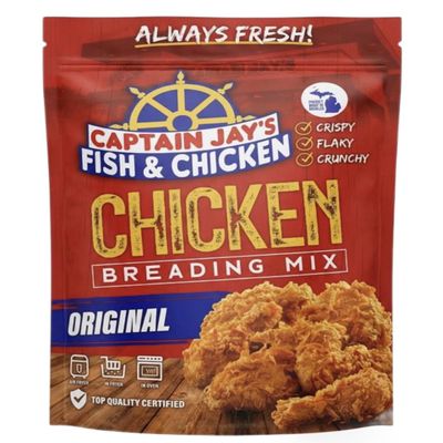 Captain-Jays Fish & Chicken Original Chicken Breading Mix, Crispy, Flaky, Crunchy, 24 oz. (680g)