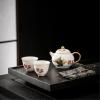 Ceramic mini-bubble pot with two cups of exquisite personality Kung Fu tea set for home use-Phoenix Dance for nine days- box view 3