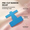 Precut Kinesiology Tape for Big Toe, 20/40 PCS Bunion Tape for Daily Foot Support, Breathable Toe Wrap Tape with Easy Peel Backing for Walking Shoes and Light Activity (Pink, 40pcs) view 3