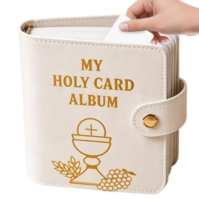 Holy Card Holder with 20 Sleeves Portable Carrying Case Booklet