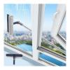 Window Cleaner Telescopic Scraper with Rotatable Head Outside Window Cleaner Tool with Adjustable Extension Pole for Shower Glass Car Window,white-150cm(59.06in) view 1