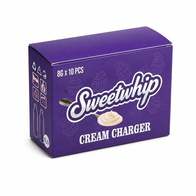 Whipped Cream For Professional Dispensers 8g 10 Pack for Whipping, Culinary Foams & Desserts Charger