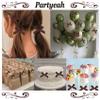 Partyeah 100Pcs 1.57" Mini Satin Ribbon Bows Premade Tiny Bows for Crafts Cake Pops Gift Wrapping Decoration Wedding Balloons Party Sewing(Brown) view 4