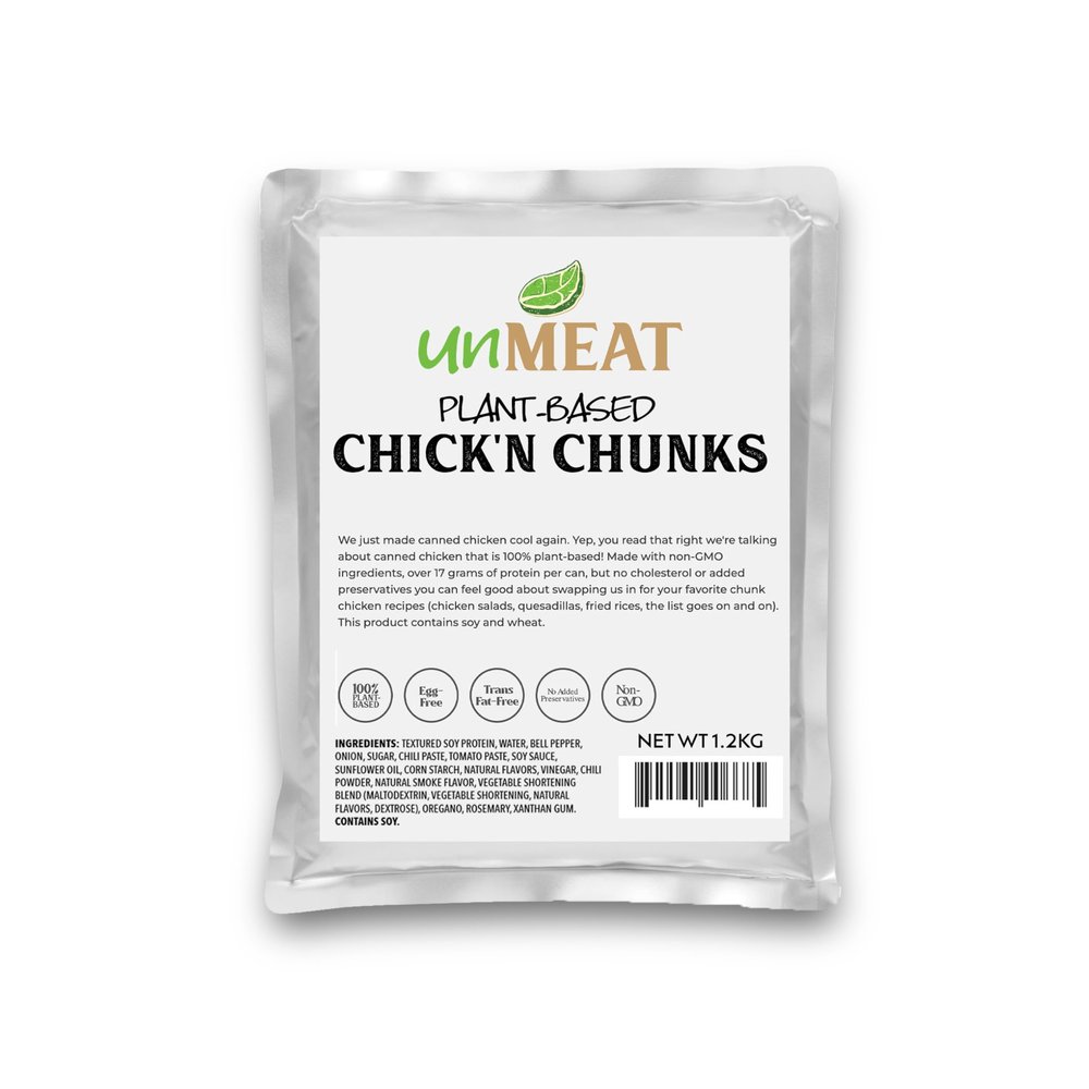 unMEAT Plant Based Chicken Chunks | Ready to Eat Vegan, 42.33 oz 1 Pack