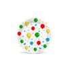 Paw Paper Plates 23 cm, Pack of 8, Colourful Disposable Cardboard Plates, Grease and Moisture Resistant, Ideal for Children's Birthday, Party, Picnic, Wedding, Rose Peonies view 1