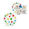 Paw Paper Plates 23 cm, Pack of 8, Colourful Disposable Cardboard Plates, Grease and Moisture Resistant, Ideal for Children's Birthday, Party, Picnic, Wedding, Rose Peonies view 2