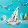Paw Paper Plates 23 cm, Pack of 8, Colourful Disposable Cardboard Plates, Grease and Moisture Resistant, Ideal for Children's Birthday, Party, Picnic, Wedding, Rose Peonies view 3