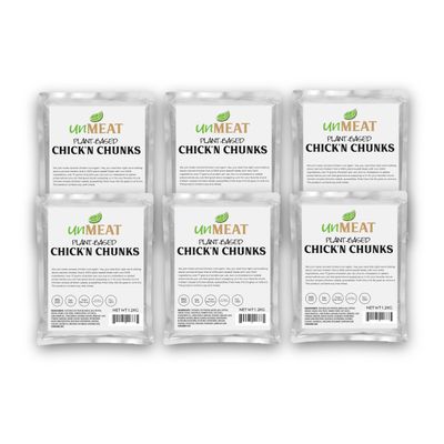 unMEAT Meat-Free Chicken Style Chunks, Pouch (Pack of 6)