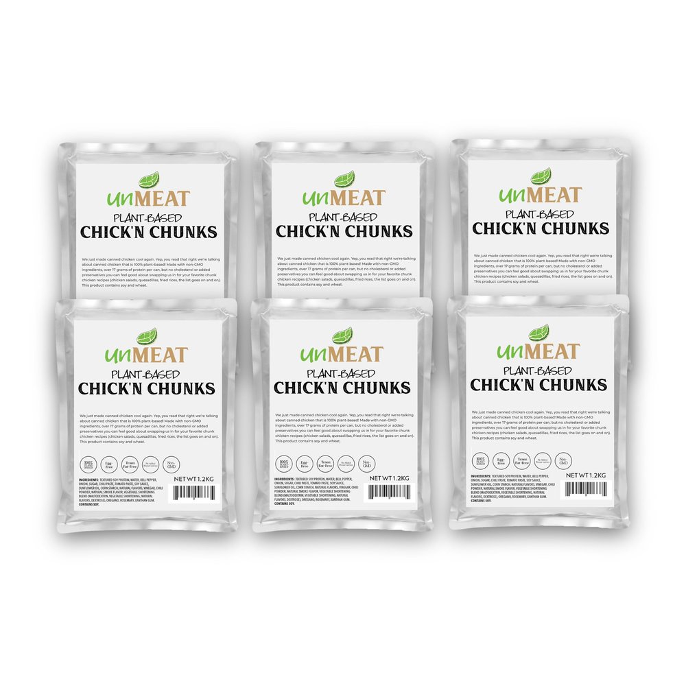 unMEAT Meat-Free Chicken Style Chunks, Pouch (Pack of 6)