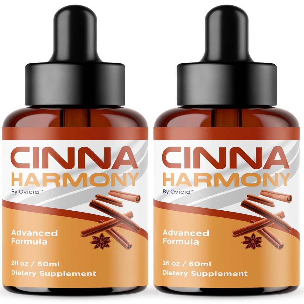 (2 Pack) CinnaHarmony Drops - Official CinnaHarmony Oral Liquid Advanced Premium Formula Support for Maximum Strength, All Natural Ingredients for Overall Health & Wellness, 2 Bottles for 2 Months