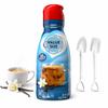 French Vanilla Flavor Liquid Creamer 32 fl oz Gluten Free & Non Dairy Creamer - Rich & Smooth Flavored Coffee Creamers with Dumbass Coffee Mini Metal Shovel Spoons view 1