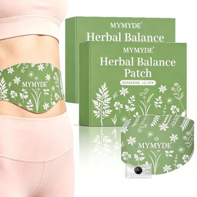 MYMYDE Herbal Balance Patch, 2 Boxes Herbal Body Patch, Capacity Coverage, Comfort Non-Irritating Design Patch, Easy Topical Use (10 Patches)