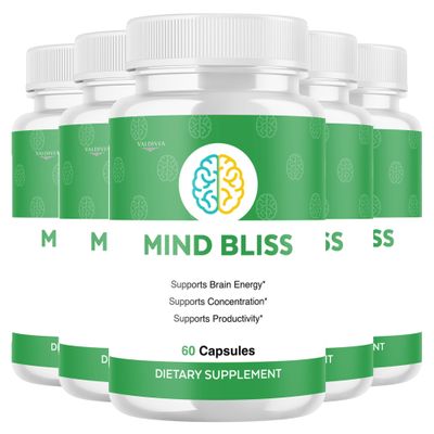 Valdivia (5 Pack) MindBliss Capsules - Official Mind Bliss Supplement, Premium Formula, Natural Vitamins for Health & Wellness - 300 Capsules for 5 Months