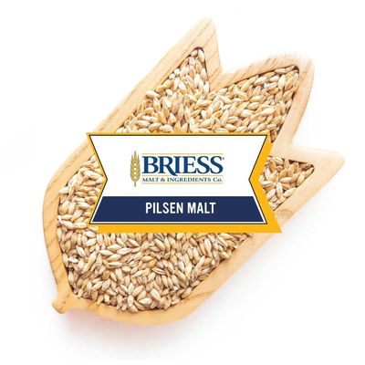 Craft A Brew Briess Pilsen Malt Whole Grain | Unmilled Base Malt for Home Brewing | Clean Light Flavor for Lagers | Brewing Grain | 1 lb