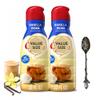 Vanilla Bean Liquid Coffee Creamer, 32 fl oz Bottles, Pack of 2, Flavored Coffee Creamer for Hot or Iced Coffee with Candy Freezer Gem Spoon view 1