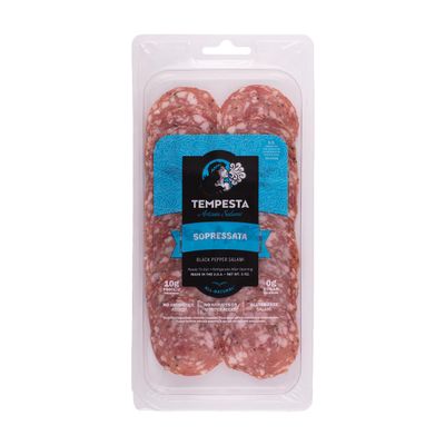 Tempesta SOPRESSATA Black Pepper Salami, 3 OZ (Pack of 1)