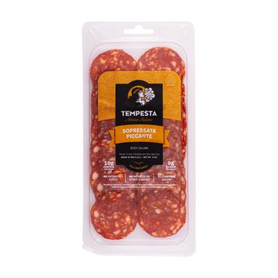 Tempesta SOPRESSATA PICCANTE Spicy Salami, 3 OZ (Pack of 1)