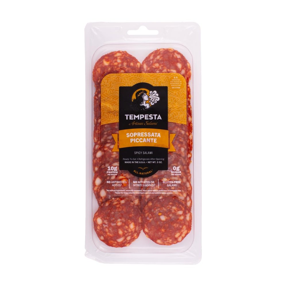 Tempesta SOPRESSATA PICCANTE Spicy Salami, 3 OZ (Pack of 1)