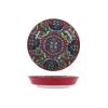 Ceramic underglaze colored square dish with two ears household fresh and exquisite personality -8-inch rice plate view 1