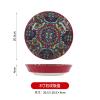 Ceramic underglaze colored square dish with two ears household fresh and exquisite personality -8-inch rice plate view 2
