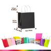 Bakepacker 600Pcs Small Paper Gift Bags with Handles 16 Different Senior Color Bags (15x21x8cm/6"x8.3"x3.15") view 3