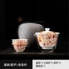Portable travel tea set outdoor cam Kung Fu cover bowl -LM- gourd view 2