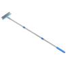 WALFRONT Heavy Duty Steel Wire Broom 30cm Metal Brush Broom Outdoor Scrub Brush with Stainless Steel Telescopic Handle for Patio Deck Concrete Garden Garage Cleaning (120cm) view 1