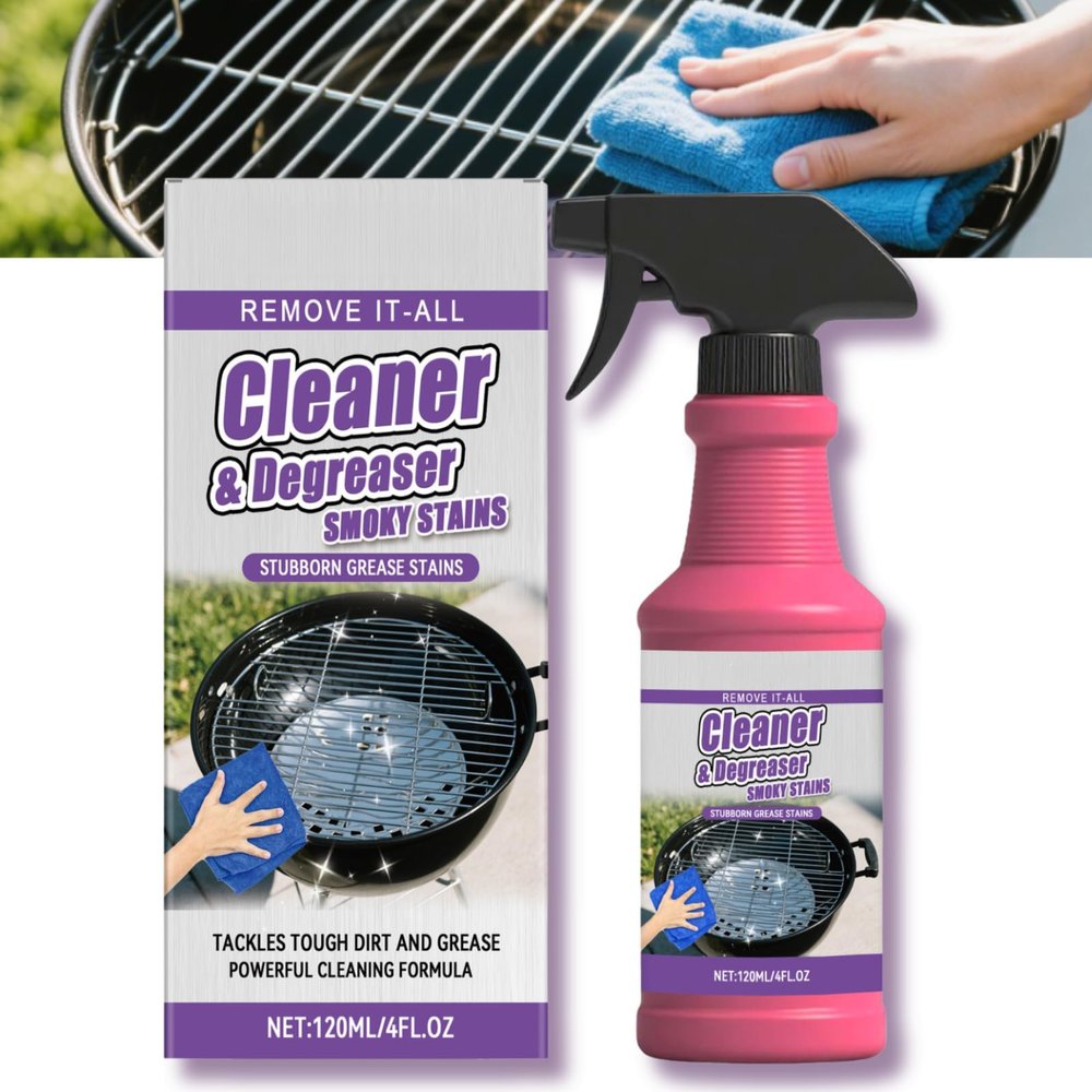 Fiopet Heavy Duty Grill Grease Destroyer Spray, Professional Grade BBQ Cleaner, Multi-Purpose Grease Remover for Oven, Stove, Air Fryer, Outdoor Grill, Burnt Food & Grease, Powerful Kitchen Degreaser