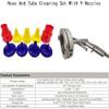 VitalisWorks Pneumatic-Hydraulic Hose Cleaning Kit A Pneumatic Pipe Cleaner Equipped with a Nozzle, Sponge Ball, and Storage Box (Suitable for Industrial Pipes). view 2