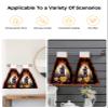 VANPTBNHS 2 Pack Hanging Kitchen Towels,Halloween Black Cat Pumpkin Absorbent Soft Hand Tie Towel with Loops Dish Cloths Wash Cloth for Bathroom Laundry Room Tree Branch Moon on Black view 4