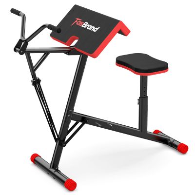 FasBrand 2-in-1 Preacher Curl Bench & Seated Row Station for Arm Workout