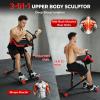 FasBrand 2-in-1 Preacher Curl Bench & Seated Row Station for Arm Workout view 2
