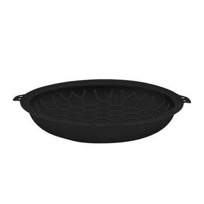 FEESHOW Silicone Pan Protectors Durable Anti-Scratch Cookware Protector Heat-Resistant Pads for Family Table Black Medium