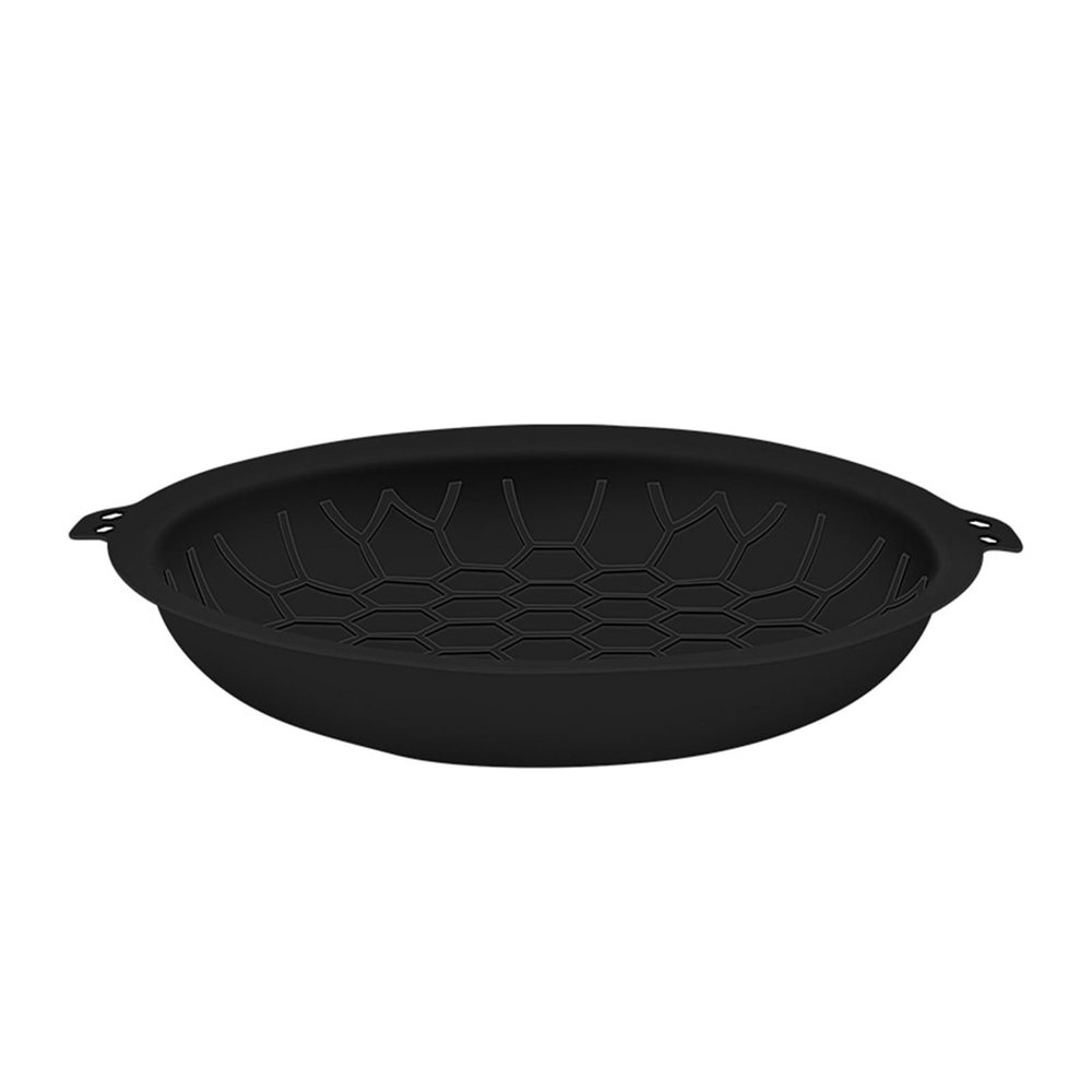 FEESHOW Silicone Pan Protectors Durable Anti-Scratch Cookware Protector Heat-Resistant Pads for Family Table Black Medium
