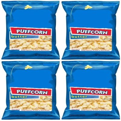 Puffcorn Butter Puffed Corn Snacks, 3.25 oz (1 Bag) - SET OF 4
