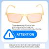 Calabria 4 Pack FL-41 Pink Tinted Reading Glasses [FL-41 Pink/0.50 Lenses] Full Rim Eyeglasses for Men & Women | Eyewear for Light Sensitivity, Outdoors, Photophobia | Vision Reading Glasses view 4