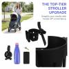NULYLU Wheelchair Cup Holder, 2-in-1 Walker Cup Holder with Phone Mount, Rotatable for Wheelchair, Walker, Rollator, Stroller, Camper, Golf Cart view 3