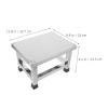 CIMAXIC Non-Slip Stainless Steel Shower Bench - 9.8'' H Shower Sitting Stool for Adults - Waterproof Metal Step Stool for Lab, Hospital, and Household Bathroom view 3