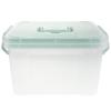 Operitacx Medicine Box with Multi-Grid Tray - 2 Layer Clear Plastic Medicine Storage Organizer for College Dorm Student and Family - Portable Caddy with Handle view 1