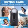 Fafeicy Ear Dryer with Thermostatic Design Portable Ear Water Remover ABS 1100mAh 2 Speed Quick Drying for Swimmers Adults and Kids After Swimming Showering (Black) view 3