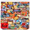 Bulk Chocolate Variety Pack 5 lb Assorted Chocolate Candy Mix Snack Size Party Favorites Peanut Butter Cups, Chocolate Covered Malted Milk Balls, Caramel Candy, Cookies & Creme, Almond Chocolate, Milk Chocolate, Holiday Treats view 1