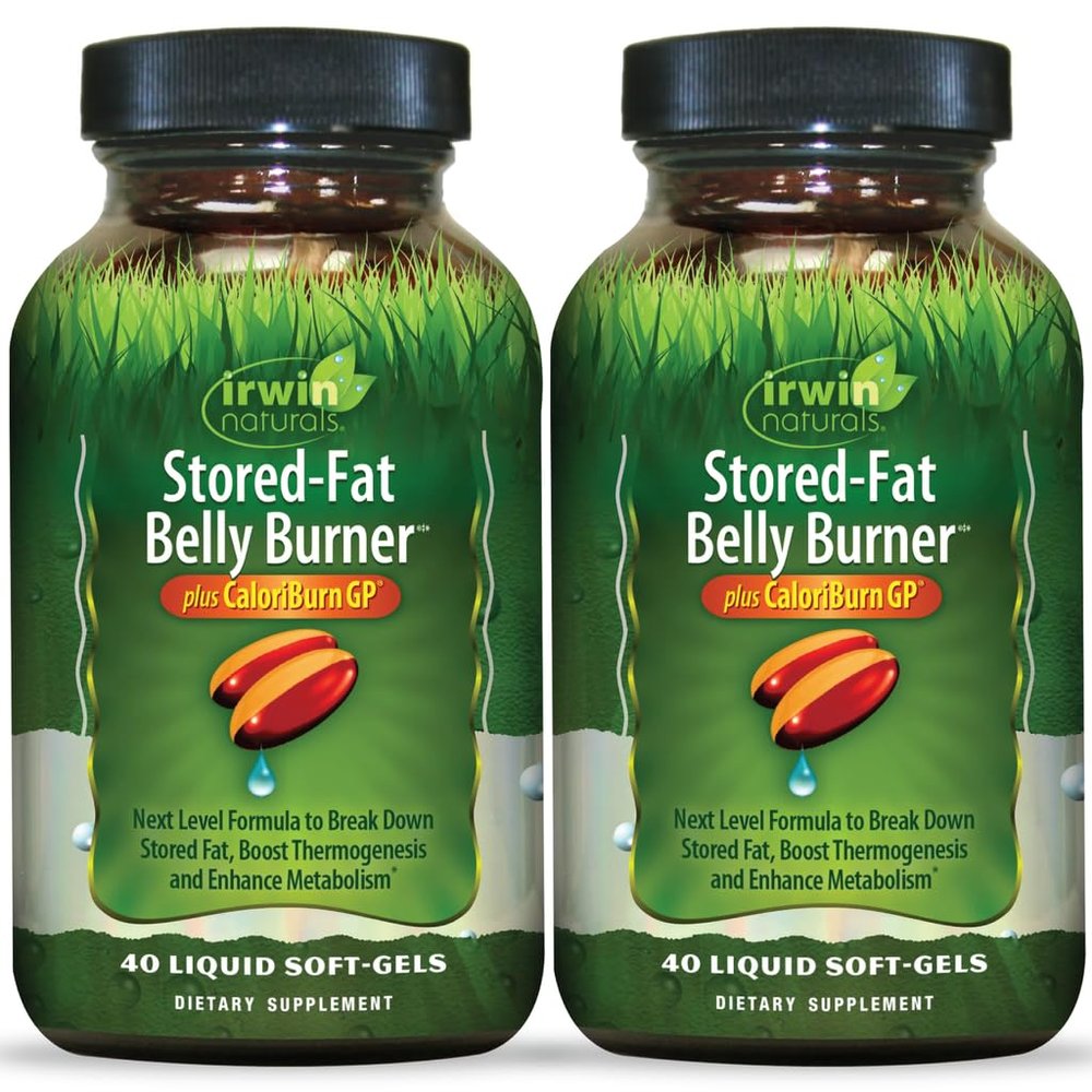 Irwin Naturals Stored-Fat Belly Burner Plus CalorieBurn GP 40 ct 2-Pack