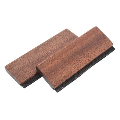 HOMOCONO 2pcs Wooden Sweater Comb for Wool and Cashmere with Ergonomic Design, Gentle Fabric Pilling Remover Brush for Clothes, for Sweaters and Coats