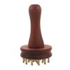 ARTIBETTER Copper Body Massage Comb for Legs and Hands, Traditional Chinese Meridian Massager Brush with Brass and Wood Material, Improves Skin Texture and Dredges Meridians, for Office view 1