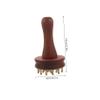 ARTIBETTER Copper Body Massage Comb for Legs and Hands, Traditional Chinese Meridian Massager Brush with Brass and Wood Material, Improves Skin Texture and Dredges Meridians, for Office view 2