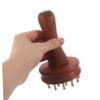 ARTIBETTER Copper Body Massage Comb for Legs and Hands, Traditional Chinese Meridian Massager Brush with Brass and Wood Material, Improves Skin Texture and Dredges Meridians, for Office view 4